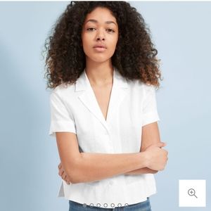Everlane  Linen Short-Sleeve Notch Shirt